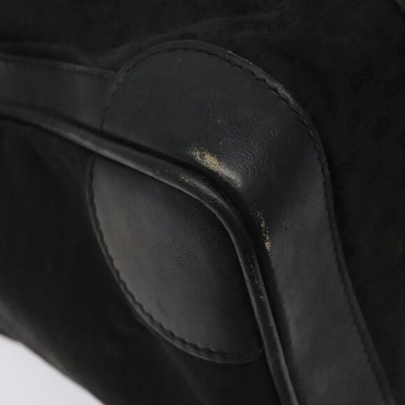 Gucci Vintage Web Boston Bag Gg Canvas Black Canvas Handbag (Pre-Owned) - Picture 9 of 16